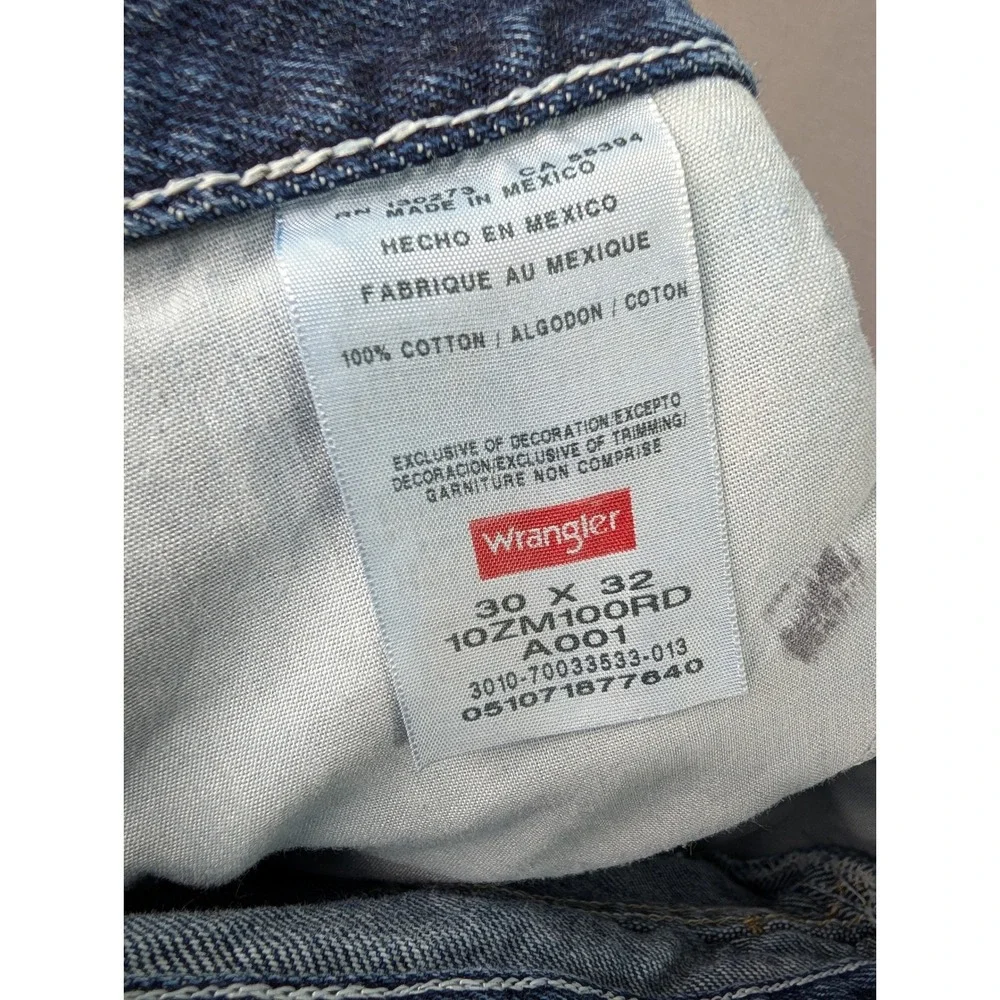 Wrangler Authentics Mens Regular Fit Straight‎ Leg Blue Denim Jeans 30x32